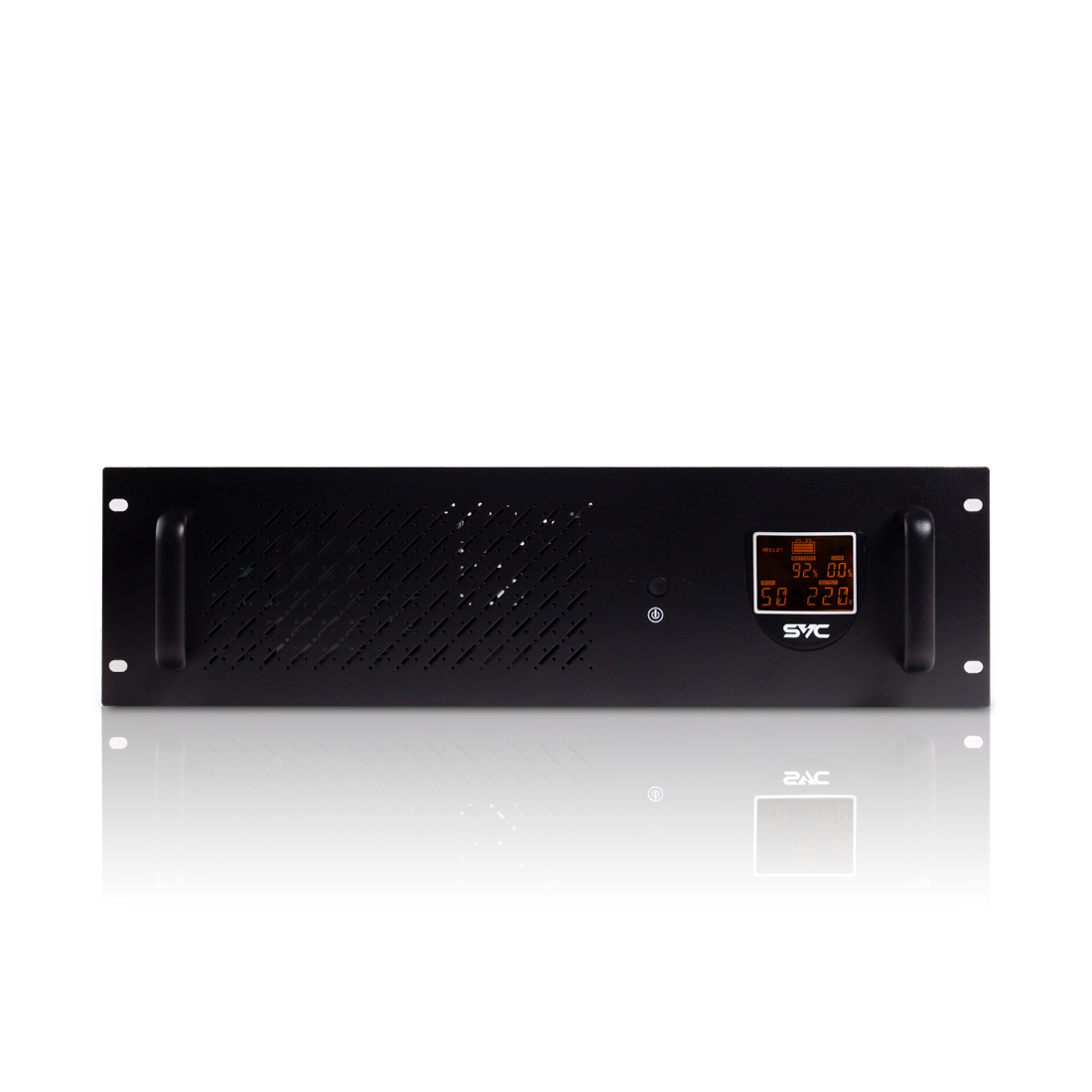 купить Источник бесперебойного питания, SVC, RTO-1200-LCD, Мощность 1500ВА/720Вт,  RTO-серия, Стоечный 2U, LCDTel.line, Smart, Диапазон работы AVR:165-275В, Бат.:12В/9Ah*2шт., Вых: 3 Shuko CEE7, Чёрный в Алматы