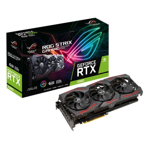 купить Видеокарта ASUS GeForce RTX2060 GDDR6 6GB 192-bit 2xHDMI  2xDP HDCP ROG-STRIX-RTX2060-6G-EVO-GAMING в Алматы