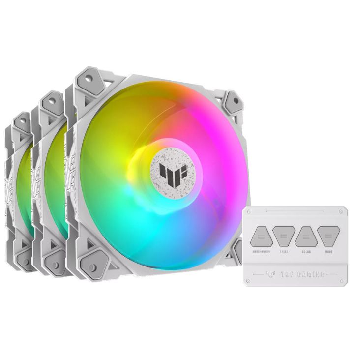 купить Вентилятор для корпуса ASUS TUF Gaming TF120 ARGB WHITE EDITION 3IN1 3x120mm ARGB  90DA0033-B09030 в Алматы