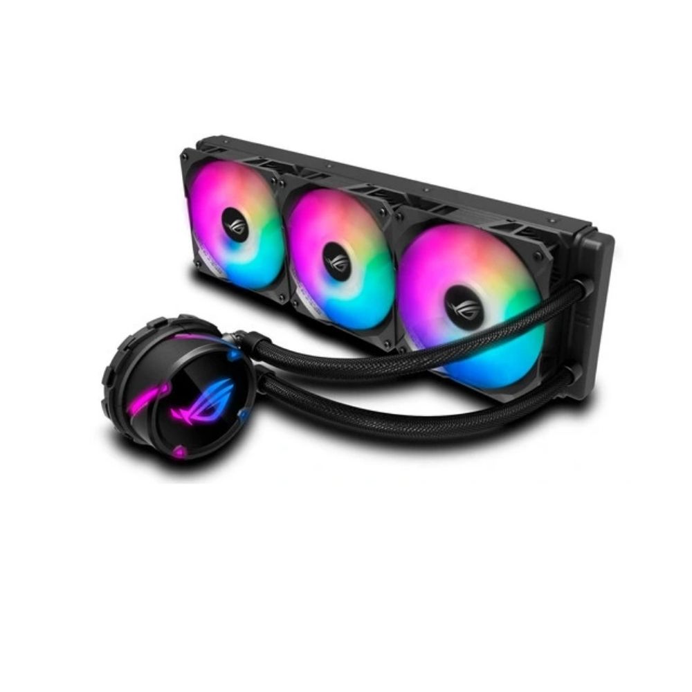 Купить СЖО Asus ROG Strix LC 360 RGB, S115X/1366/2011/2066/AM4/TR4, 3x12cm,3+4pin,Al+Cu,800-2500rpm,37dB в Алматы