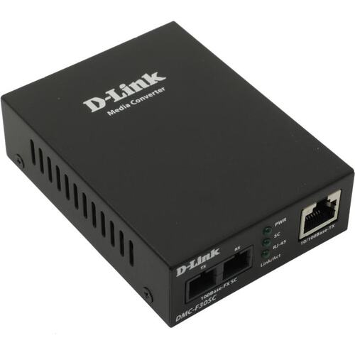 купить D-Link DMC-F30SC/B1A Автономный медиаконвертер одномод 30 км в Алматы