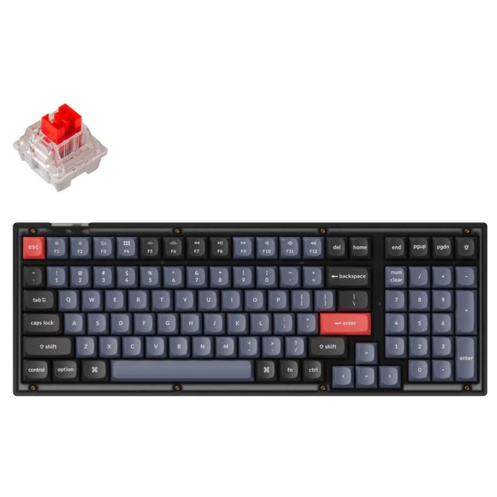 купить Клавиатура Keychron V5-A1 Frosted Black Red Switch RGB Hot-Swap Keychron K pro&nbsp;V5A1_KEYCHRON в Алматы
