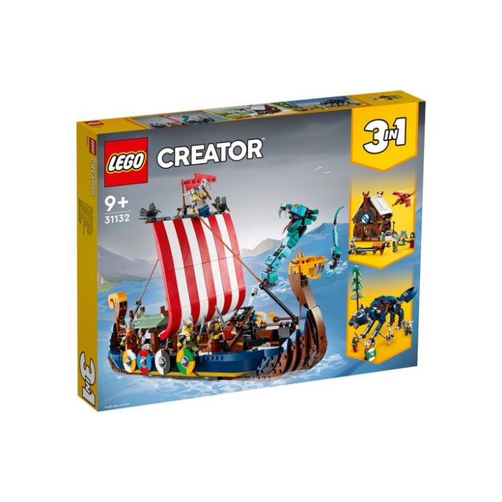 купить Конструктор LEGO Creator Корабль викингов и Мидгардский змей в Алматы