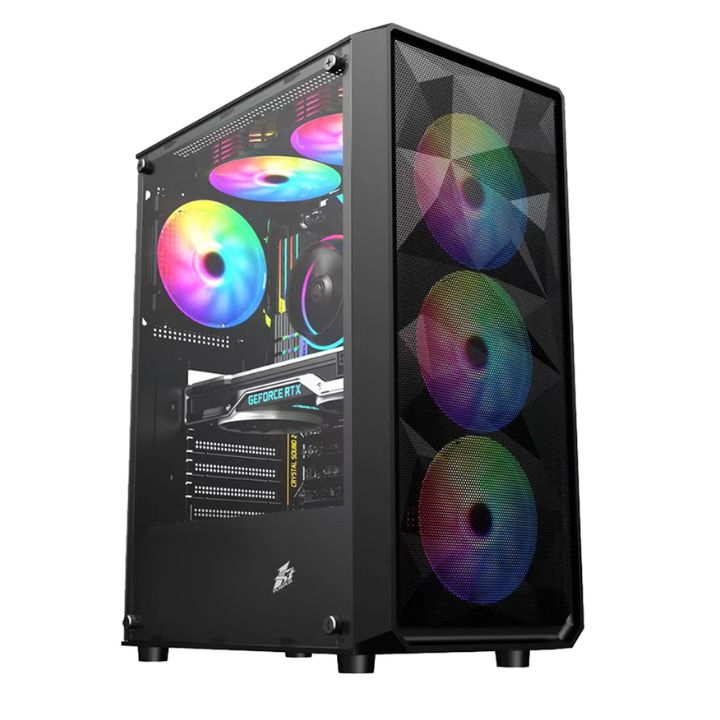 купить Компьютерный корпус 1STPLAYER FD3 Black без Б/П&nbsp;FD3-BK-4A2 в Алматы