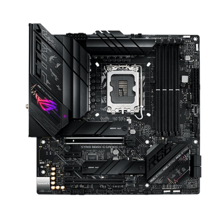 купить Материнская плата ASUS ROG STRIX B660-G GAMING WIFI, LGA1700 4xDDR5 4xSATA3 RAID 2xM.2 HDMI DP ATX в Алматы
