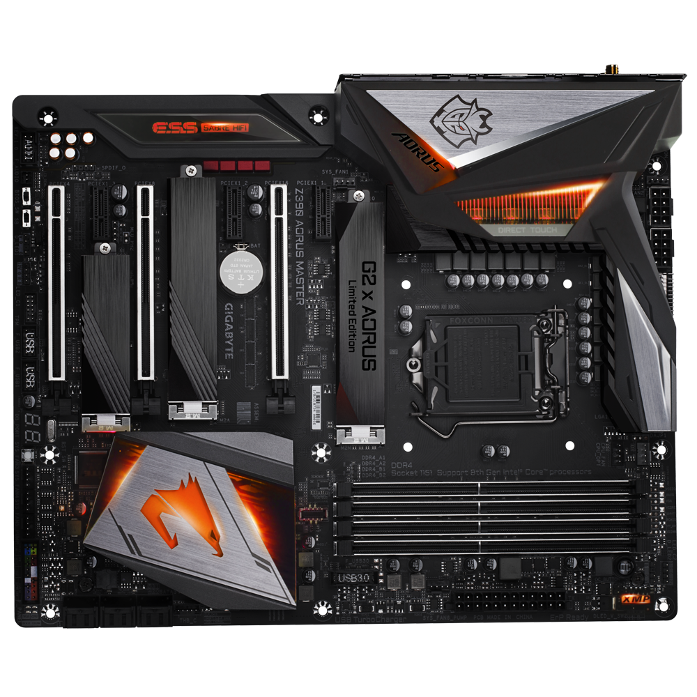 купить Материнская плата, Gigabyte, Z390 AORUS MASTER (4719331804305), LGA1151, iZ390, 4xDDR4 2666, 6xSATA3, 3xM2.0, Raid, 1xHDMI, 3xPCI-Ex16, 3xPCI-Ex1, ATX в Алматы