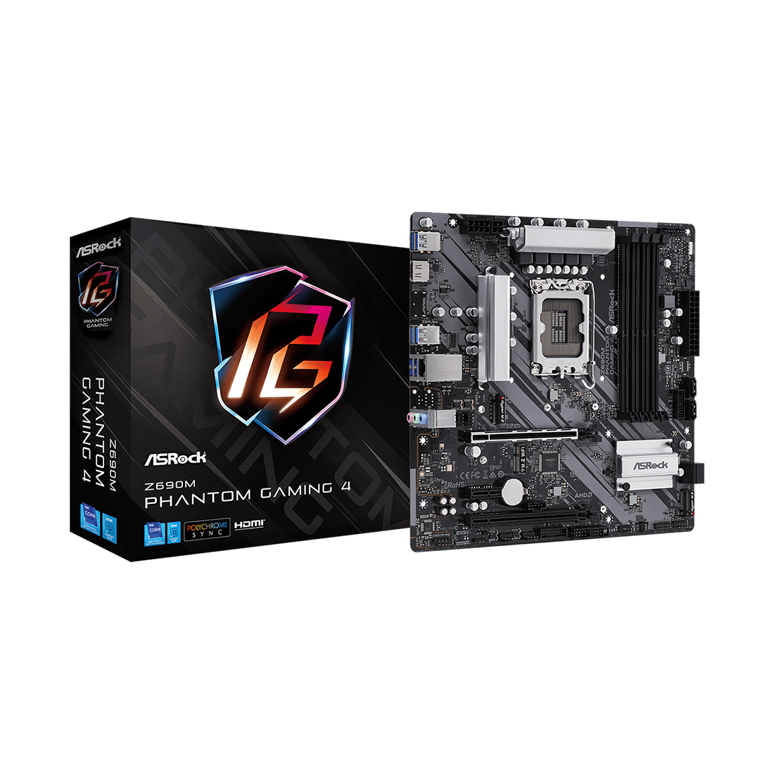 купить Материнская плата ASRock Z690M PHANTOM GAMING 4 в Алматы