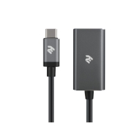 Купить Адаптер 2Е USB-C - DisplayPort Aluminum 0.2m Silver Алматы