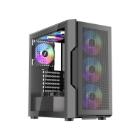 Купить Компьютерный корпус 1STPLAYER T7-P BLACK без Б/П Алматы