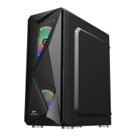 купить Корпус Wintek Master D536-B TG, ATX/Micro ATX, USB 1*3.0/2*2.0, HD Mic, 0,5mm, 2*12cm ARGB fan в Алматы фото 3