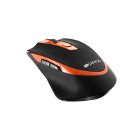 купить CANYON MW-13 2.4 GHz Wireless mouse ,with 6 buttons, DPI 800/1200/1600/2000/2400, Battery:AAA*2pcs ,Black-Orange 77.4*120.6*40.5mm 79g, в Алматы фото 2
