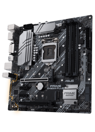 купить Материнская плата ASUS PRIME Z490M-PLUS LGA1200 4xDDR4 5xSATA3 2xM.2 DVI-D HDMI DP mATX в Алматы фото 2