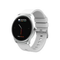 купить CANYON Oregano SW-81 Smart watch, 1.3inches IPS full touch screen, Silver Alloy+plastic body,IP68 waterproof, multi-sport mode with swimming mode, compatibility with iOS and android,white-black with extra black belt, Host: 262x43.6x12.5mm, Strap: 240 в Алматы фото 2