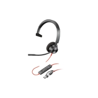 Купить Наушники Poly Blackwire 3310 Monaural Microsoft Teams Certified USB-C Headset +USB-C/A Adapter (8X216AA) Алматы