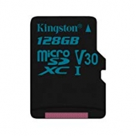 купить Карта памяти Kingston 128GB microSDXC Canvas Go 90R/45W U3 UHS-I V30 Card No Adapter в Алматы фото 1