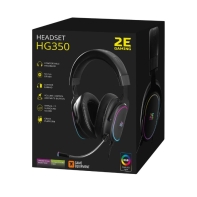 купить Гарнитура игровая 2E GAMING HG350 RGB USB 7.1 Black в Алматы фото 4