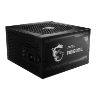 купить Блок питания MSI MAG A650GL, 650W, Active PFC, 80+ GOLD, Full Modular в Алматы фото 3