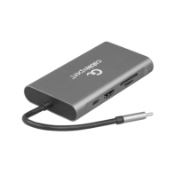 Купить Конвертер Cablexpert USB Type-C 7-in-1 multi-port adapter (Hub3.0,HDMI,VGA,PD,card reader, stereo audio), space greyUSB-C PD (A-CM-COMBO7-01) Алматы