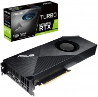 купить Видеокарта ASUS GeForce RTX2080Ti GDDR6 11GB 352-bit HDMIx1 DPx3 USB TURBO-RTX2080TI-11G в Алматы фото 1