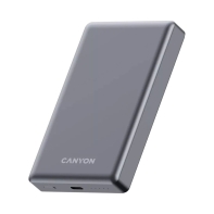 купить CANYON power bank OnCharge 510 slim Magsafe 10000 mAh PD20W Dark Grey CNS-CPB510DG в Алматы фото 2