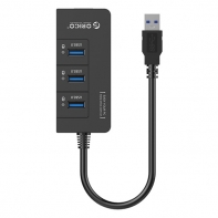 купить Адаптер сетевой USB3.0 ORICO HR01-U3-V1-BK-BP <USB3.0x3, Cable 30cm, RJ45, BLACK, 95*42*23mm> в Алматы фото 2