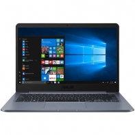 купить Ноутбук Asus E406SA-BV318T 14.0** HD(1366x768) nonGLARE/Intel Pentium N5000 1.10GHz Quad/4GB/128GB SSD/GMA HD/noDVD/WiFi/BT/0.3MP/microSD/2cell/1.30kg/W10/1Y/DARK GREY в Алматы фото 1