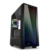 Купить Корпус ПК без БП Sharkoon RGB LIT200 <ATX, 2x3.5, 6x2.5, 2xUSB 3.0, 1xUSB 2.0, Audio, 436*206*481mm> Алматы