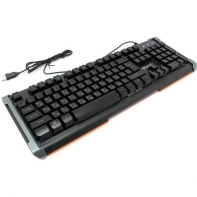 купить Клавиатура Oklick 717G BLACK DEATH черный/серый USB Multimedia for gamer LED в Алматы фото 2