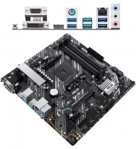 купить Сист. плата ASUS PRIME B450M-A II, B450, AM4, 4xDIMM DDR4, PCI-E x16, 2xPCI-Ex1, M.2, 4xSATA, D-Sub, HDMI, DVI, mATX,BOX в Алматы фото 2