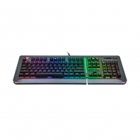купить Клавиатура, Thermaltake, Level 20 Space Gray (Silver Switch), KB-LVT-SSSRRU-01, Игровая, Механические клавиши, Подсветка RGB, USB, Размер: 185,96*482*43,93 мм., Анг/Рус, Серый в Алматы фото 2
