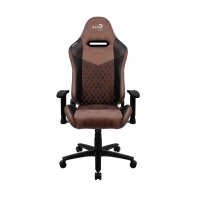 купить Игровое компьютерное кресло, Aerocool, DUKE Punch Red, Искусственная кожа AeroSuede, (Ш)69*(Г)70*(В)125 (135) см, Чёрно-Коричневый в Алматы фото 2