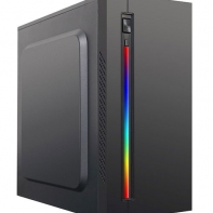 купить Компьютерный корпус APEX-V03, RGB,БП 400W, black, MATX, 1xUSB 2.0, 1xUSB 3.0, 1x микр, 1х HD-Audio в Алматы фото 1