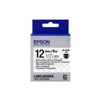 купить Лента Epson C53S654012 LC-4TBN9 Прозрачная лента 12мм, Прозр./Черн., 9м в Алматы фото 1