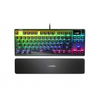 купить Клавиатура, Steelseries, Apex 7 TKL (Brown Switch) US, 64747 Игровая, Механические клавиши QX2, USB, Подсветка RGB, Размер: 160*370*35 мм., Анг/Рус, Чёрный в Алматы фото 1