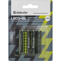 купить Элемент питания LR03 AAA Defender Alkaline LR03-4B - 4 штуки в блистере в Алматы фото 1