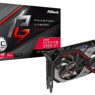 купить Видеокарта AsRock RADEON RX 5500XT Phantom Gaming D 8G OC, 8GB 128-bit GDDR6, 3xDisplayPort, 1xHDMI, PCI Express 4.0, RX5500XT PGD 8GO в Алматы фото 1