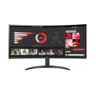 Купить Монитор жидкокристаллический LG 34WR50QK-B.ARUZ 34** 21:9 3440x1440(UWQHD) VA, Curved, nonGLARE, nonTOUCH, 100 Hz, 300 cd/m2, H178&deg;/V178&deg;, 5ms, 2xHDMI, DP, Black Алматы