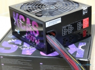 купить Блок питания, Aerocool, KCAS PLUS 650M, 650W, ATX, APFC, 20 4 pin, 4 4pin, 7*Sata, 4*Molex, 1*FDD, 4*PCI-E 6 2 pin, Поддержка Haswell, Вентилятор 14 см, Кабель питания, Чёрный в Алматы фото 2