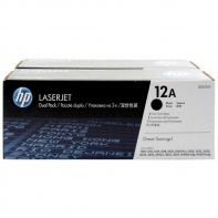 купить Картридж лазерный HP Q2612AF, 12A для HP LJ 1010/1012/1015/1020/3050/3052/3055, в двойной упаковке, 2000 страниц в Алматы фото 1