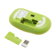 купить KeyBoard + mouse, USB, Acer OCC205, Wireless, rus/lat, Green/Yellow в Алматы фото 2