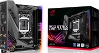 купить Материнская плата ASUS ROG STRIX Z390-I GAMING Socket 1151, 2xDDR4 (4500 OC), 4xSATA3 Raid, 2xM.2, 1xPCIe3.0x16, 1xHDMI, 1xDP, 5xUSB3.1, 2xUSB2.0, 1xRG45, WiFi модуль, AURA RGB, Mini ITX в Алматы фото 1