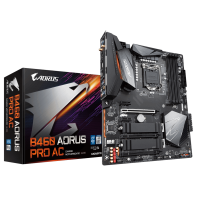 купить Материнская плата GIGABYTE B460M AORUS PRO, LGA1200, 2xPCI-E, DVI+DP+HDMI, 6SATA, GbLAN, 4DDR4, MATX в Алматы фото 1