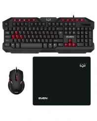 купить SVEN Игровой набор клавиатура+мышь+коврик SVEN GS-9200 в Алматы фото 1