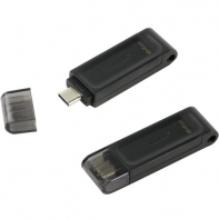купить USB Флеш 64GB 3.0 Kingston DT70/64GB черный в Алматы фото 3