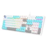 купить Клавиатура игровая Bloody S510R-Icy White Brown  <USB, механическая, 1,8м> в Алматы фото 3
