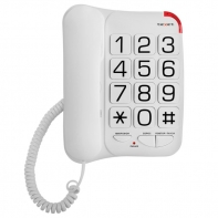 Купить Телефон проводной Texet TX-201 белый Алматы
