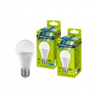 купить Эл. лампа светодиодная, Ergolux, LED-A60-12W-E27-4K, Мощность 12Вт, Тип колбы A60, Цвет. температура 4500К, Цоколь E27, Холодный в Алматы фото 1