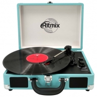 купить Проигрыватель виниловый Ritmix LP-160B голубой в Алматы фото 2