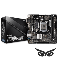 купить Материнская плата ASRock H310M-HDV LGA1151 INTEL H310 2xDDR4 (2666) 4xSATA3 1xPCI-E3.0x16, 1xPCI-E2.0x1,1xD-Sub, 1xDVI-D, 1xHDMI, 4xUSB2.0, 2xUSB3.1, 1xRJ-45, 1xPS/2,  HD Audio Jacks: Line in / Front Speaker / Microphone mATX в Алматы фото 1