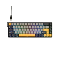 Купить Клавиатура AULA WIN68, Magnetic, Gray Wood switch, 68 keys EN/RU, wired, Black-Grey-Yellow Алматы